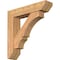 Ekena Millwork Balboa Slat Smooth Bracket w/ Offset Brace, Western Red Cedar, 7 1/2"W x 34"D x 34"H BKT0806X34X34BOA06SWR - alternate 1